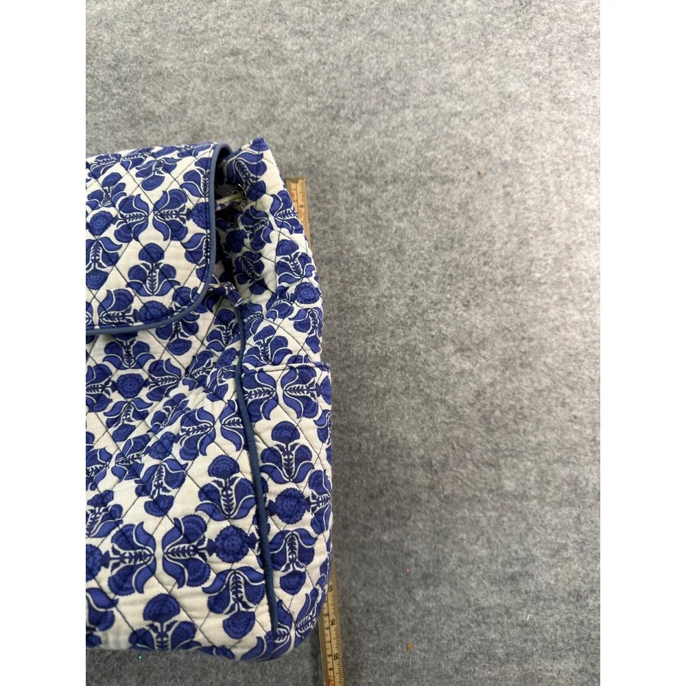 Vera Bradley Backpack Quilted Drawstring Cobalt Tile Lighten Up Summer 2016